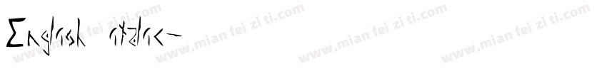 English italic字体转换